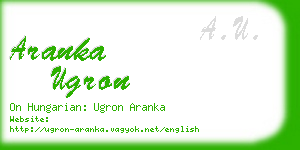 aranka ugron business card